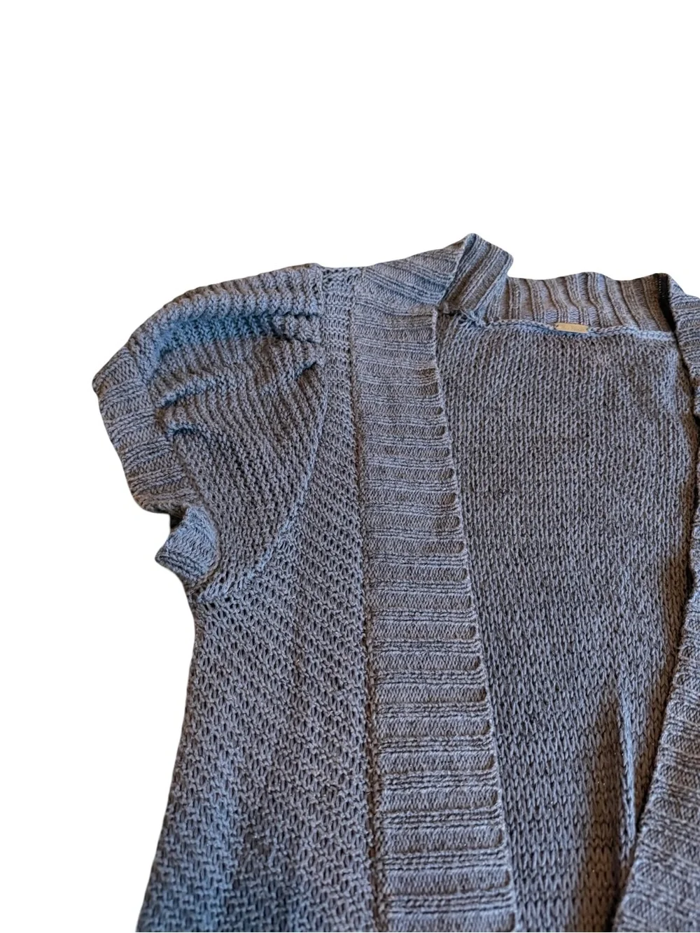 Free People Short Sleeve Sweater Long-Length Cardigan Y2K 2000s Size Medium